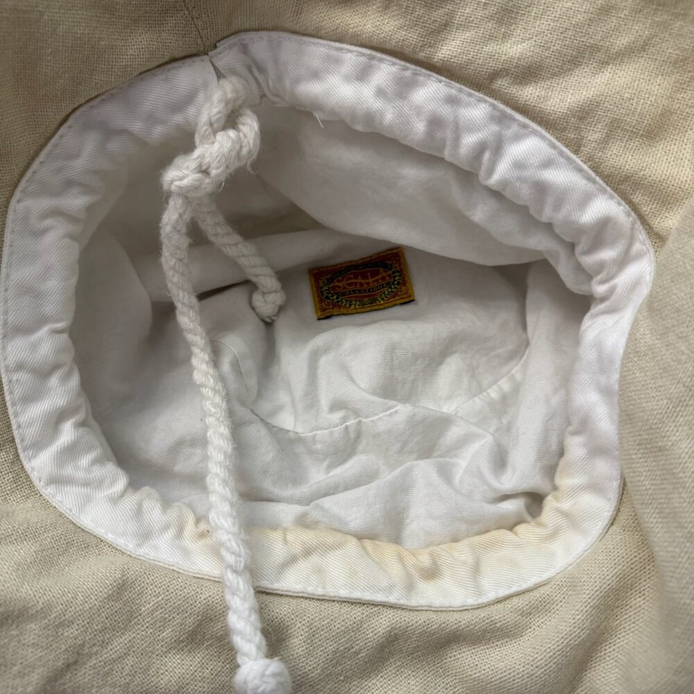 Scala Collezione Cotton Canvas Wide-Brim Sun Hat Size Small - Picture 3 of 5